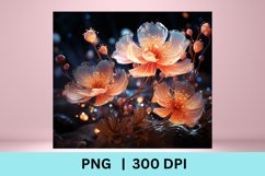 3D Flowers Tumbler Wrap | 20oz Skinny Tumbler | 3D Flowers Product Image 2