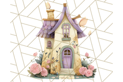 Whimsical Cottagecore Cottage PNG Clipart, Fairy House Png Product Image 2