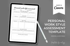 Personal Work Style Assessment Planner Template Product Image 2