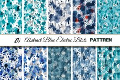 Watercolor Abstract Blue Electric Blots Seamless Pattern Product Image 2