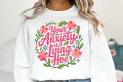 Your Anxiety is a lying hoe Svg | Svg Cut File | Shirt Svg Product Image 2
