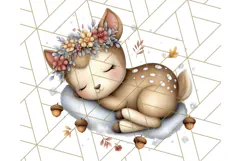 Woodland Nursery Baby Animals Clipart, Cute Animals Png Product Image 2