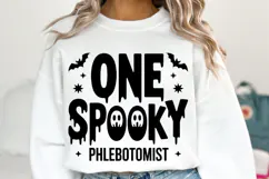 One Spooky Phlebotomist Svg | Halloween Svg | Shirt Svg Product Image 1
