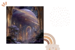 Cosmic Pillow Case, Cosmic Sublimation Design Product Image 2