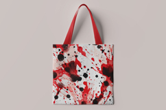 Red Black Splatter Digital Paper Product Image 2