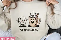 You Complete me PNG, Valentine Sublimation PNG Product Image 1