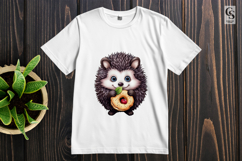 Adorable Hedgehog Donut Clipart Sublimation PNG Product Image 2