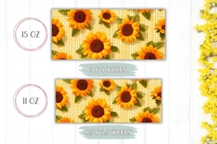 Sunflowers Mug Wrap, Flowers Mug, Yellow Mug PNG Product Image 2