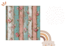 Rustic Pillow PNG, Floral Pillow Case Sublimation Product Image 2