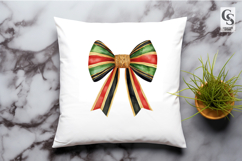 Festive Striped Bow Clipart Sublimation PNG Product Image 3