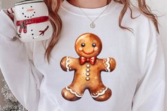 Gingerbread Man Sublimation Clipart, Gingerbread Man Clipart Product Image 2