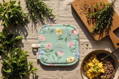 Flat lay hot pad mockup Product Image 3
