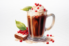 Christmas Winter Drink Sublimation PNG Product Image 2