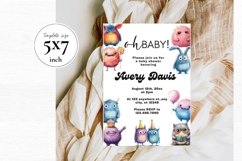 Baby Shower Invitation Template 320 Product Image 2