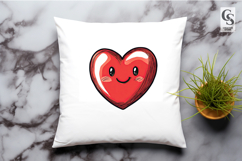 Cute Kawaii Heart Clipart Sublimation PNG Product Image 3