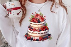 Christmas Cake Clipart, Christmas Cake Clipart Product Image 2