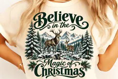 Believe in the Magic of Christmas PNG, Merry Christmas 2026 Product Image 2
