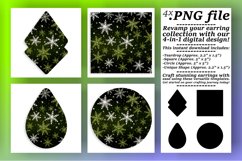Glittering Winter Magic: Christmas Snowflakes Sublimation Product Image 1