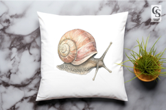 Realistic Snail Clipart Sublimation PNG Product Image 2