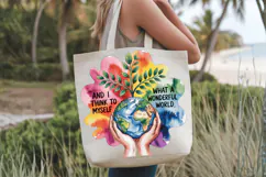 And I think to myself what a wonderful world PNG Sublimation Product Image 2