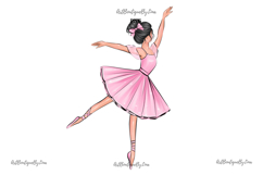 Pink Ballerina Clipart Product Image 9