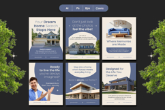 Beige Slate Blue Real Estate - Instagram Post Product Image 4