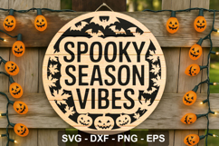 Spooky Season Vibes Laser Cut File SVG Product Image 2