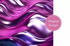 Neon Purple Tumbler Sublimation, Holographic Tumbler Wrap Product Image 2
