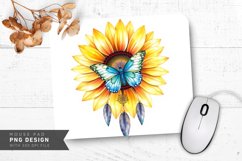 Rustic Nature Elegance Mouse Pad PNG Design Product Image 1