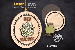 Hey Succas SVG laser cut file for Glowforge Product Image 2