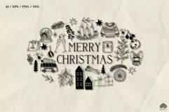 Merry Christmas Svg Png Eps Product Image 4