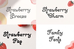 Strawberry Charm Curly Font Bundle | Cute Handwritten Family Product Image 2