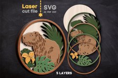 Capybara SVG laser cut file for Glowforge Product Image 2