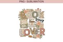 Book lover png design for T-shirts Product Image 2