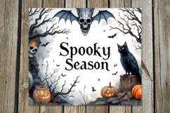 Spooky Halloween | 4 Skinny tumbler sublimation designs Product Image 2