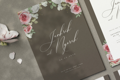 beautiful wedding card invitation with roses flower Product Image 2