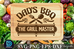 Dad&#039;s BBQ the grill master SVG, Cutting Board SVG Product Image 2