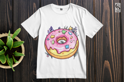 Kawaii Pastel Donut Star Sprinkle Clipart Sublimation PNG Product Image 2