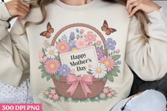 Happy Mothers Day Floral PNG Product Image 1