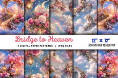 Bridge to Heaven Backdrop Flowers JPG Product Image 1