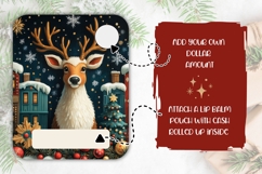 Cartoon Christmas Deer Money Card, Christmas Gift Card PNG Product Image 2