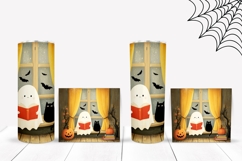 Kids Halloween Ghost Tumbler, Halloween Black Cat Tumbler Product Image 2