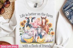 Life Is Better On The Farm PNG, Beauty Farm Sublimation PNG Product Image 2
