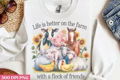 Life Is Better On The Farm PNG, Beauty Farm Sublimation PNG Product Image 2