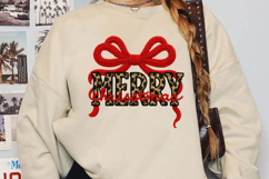 Merry Christmas Sublimation, Yarn Crochet Christmas Png Product Image 5