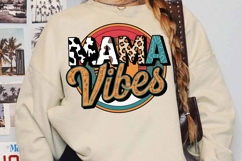 Vintage Mama Vibes Sublimation, Mother&#039;s Day Png Product Image 2