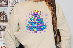 Rainbow Christmas Tree Sublimation, Christmas Png Product Image 5