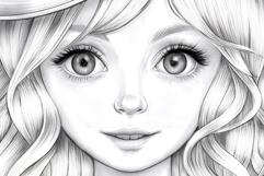 Halloween coloring page for adults. Coloring book witch Product Image 2