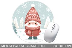 Christmas Gnome Mouse Pad. Christmas Mouse Pad Design Product Image 1