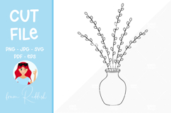 Easter SVG Line Art Cut File Product Image 1